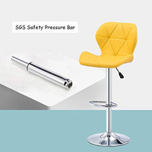 SHIJING Sgabelli da Bar Prima Colazione Sgabelli da Bar Imbottiti Girevole Regolabile Cucina Sedie da Pranzo Sgabello con Schienale e poggiapiedi Gas Lift Altezza Regolabile 60-80 cm