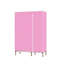 LyMei Armadio Guardaroba Portatile Armadio in Tessuto Oxford, Armadio di Rinforzo in Acciaio Inox Verniciato. Armadio Guardaroba,A_110*45 * 170cm