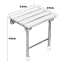 MGMDIAN Sedile Pieghevole per Il Bagno - Sgabello da Doccia Sgabello Pieghevole Sgabello da Parete Sgabello da Parete Sedia da Doccia in Legno massello Accessori da Bagno