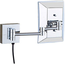 Specchio per il trucco Specchi di trucco vanità Specchi a LED Lampada ad ingrandimento Bagno regolabile Bagno da bagno Cosmetico Specchi da parete con spina .Rasatura in camera da letto o bagno