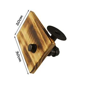 &ripiano di stoccaggio Mensole a muro, Ferro battuto tubi Rack, bagno da parete titolari Hanging tovagliolo di carta, di conservazione e sulla Scaffali (30 * 20cm) Scaffale di finitura