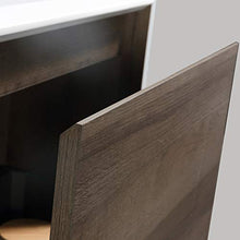 Mobile da bagno sospeso Freya 600 effetto legno - cassetto con illuminazione a LED - specchio opzionale, Specchio:Senza specchio