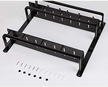 AINIYF Bagno Bagno Doccia Mensola Organizzatore Parete di Alluminio dello Spazio Rettangolare portasciugamani igienici Punch liberano Il recinto di Hook Up 1 / 2tier anneriscono, Nero