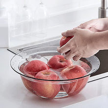 ZWMG Lavabo Portatile in plastica Compatto lavabo Trasparente lavabo Trasparente lavabo può Essere utilizzato per Lavare Frutta e Verdura Adatta per Uso Domestico