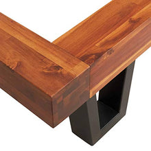 FAMIROSA Giroletto con Bordi Vivi in Legno Massello di Acacia 120 cm