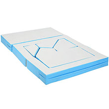 DREAMADE Divano Letto per Bambini Blocchi da Costruzione per Bambini Come Divano Letto, 141 x 94 x 12cm (Azzurro)