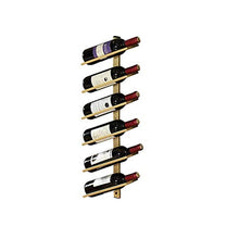HUIJ Portabottiglie Vino Famiglia Scaffale Portabottiglie sospeso in Ferro battuto Robusto,Naturale,Ecologico e Resistente alla corrosione Adatto a casa/Bar,ECC.（Nero,Bronzo,Oro）
