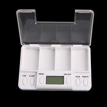 Unknow Pillole Promemoria Medicina Allarme Timer Scatola Elettronica Organizzatore 4 Griglie