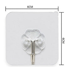 Lanker KH1510 - Gancio da parete da 10 kg (max), trasparente, senza cuciture, antigraffio, impermeabile e resistente all'olio, per bagno, cucina, soffitto, confezione da 10
