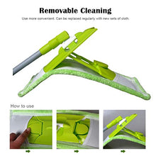 SSAYY Spray Mop Manico in Metallo Superficie Pavimento Microfibra Mop Lavabile Pad Piatto Squeeze Mop Laminato Strumenti per La Pulizia della Casa