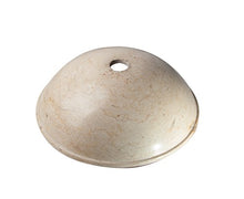 Yuchengstone - Lavabo grande in marmo pregiato, colore: sabbia chiaro con venature, pezzo unico, Ø/H: 40/14 cm, peso: circa 10 kg