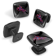 gara di sport equestri Pomelli per Porta Set di 4 Pomelli per Mobili Manopole per Cassetti Cucina Armadio Vetro