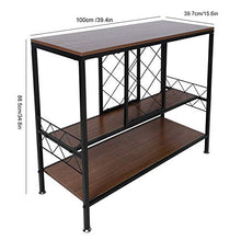 Cikonielf - Cantinetta per vino con 3 ripiani, scaffale per bottiglia, portabottiglie, porta bottiglia, 39,7 x 105 x 88,5 cm