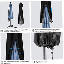 Ombrello Scudo Ombrellone Scudo Offset Umbrella Shield Per 9ft a 11ft All'aperto Forniture Ombrelli Con La Chiusura Lampo Da Esterno