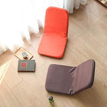 MeiMei Giapponese Lazy Couch Pieghevole Piccolo Divano Letto Singolo bay Window Bedrest Sedia (Color : Orange)