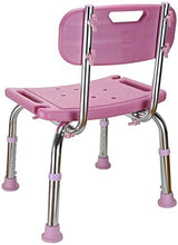 Sgabello da doccia Bagno sgabello in lega di alluminio di colore rosa doccia Sgabello Bagno Sgabello regolabile in altezza sedia Doccia Bagno sedia Vecchio rettangolo con antiscivolo Mat sgabello bagn