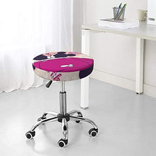Copertura rotonda per sgabello da bar Topolino per sedia e sedia, lavabile, elastica, per sgabelli rotondi da 35,6 cm