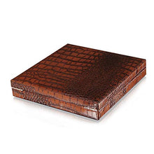 Minmin Sigaro Set in pelle di mucca di alta capacità Humidor regalo portatile Packaging Cigar Humidor Brown, 230x230x40mm accessori del sigaro (Size : 230x230x40mm)