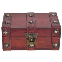 Oumefar Organizzatore di Gioielli Scatola di immagazzinaggio retrò Scatola di immagazzinaggio di Gioielli in Legno Scatola di immagazzinaggio per Feste di Compleanno Decorazione di Nozze(S)