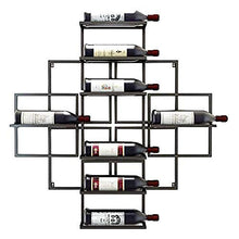 Portabottiglie Da Parete In Metallo Portabottiglie Per Vino Portabottiglie Per Vino Dal Design- Portabottiglie Da Parete, Portabottiglie, Può Contenere 8 Bottiglie Di Vino