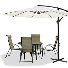 Novonova® Ombrellone da Giardino | Ø 350cm H*L 400 × 260cm | Protezione Solare UV50+ | Ombrellone da Balcone inclinabile con Manovella (Piede escluso), Regolabile in Altezza, PS835