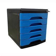 Armadi file File File Cabinet desktop Gabinetto cinque strati con serratura desktop da scrivania Vano espositore e bagagli Attrezzature da ufficio Desktop ( Color : Black , Size : 36.1x26.9x30.9cm )