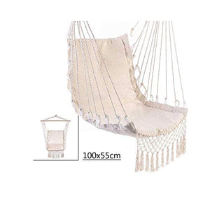 Sedia Amaca per Interni Sedia sospesa con Nappe Altalena Camera da Letto per Interni Caffetteria in Stile Nordico Letto e Colazione all'aperto Cesto Appeso Sedia pigra Sedia Amaca