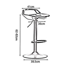 MMWYC Sgabelli da Bar Sgabello Alto Openwork Schienale Sedia Regolabile Altezza Moderna Alt Girevole Sgabelli, 4 Colori, 2 Formati