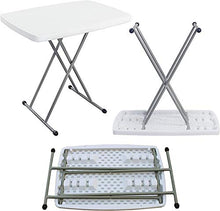 YUSHIJIA Tavolo da Campeggio Tavolo Pieghevole di Altezza Portatile Leggero per mobili per Campeggio Picnic Computer Portatile Cookout da Comodino Interno/all'aperto Tavolo Pieghevole Multifunzionale