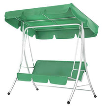 Nicoone - Set di coprisedili per altalena universale, impermeabile, con copertura per altalena a 3 posti, colore: Verde