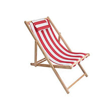 Sedia Spiaggia Esterni, Poltrona reclinabile, Poltrona, Sedia Pausa Pranzo, Sedia in Legno a Strisce Esterni, Interni