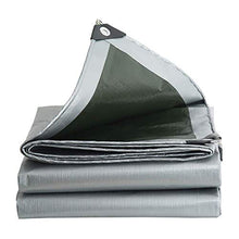 GJSN Outdoor Multiuso Incatramata Telone Impermeabile con Occhielli, Argento Panno Parapioia per Open Storage, Terra Foglio Tenda da Campeio Copertina,6Mx8M