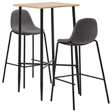 SKM Set da Bar 3 pz in Tessuto Grigio Talpa E
