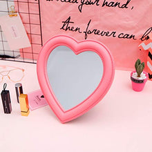 BESPORTBLE Specchio per Il Trucco del Cuore Specchio a Forma di Cuore Specchio Cosmetico da Tavolo Specchio da Parete Specchio Cosmetico