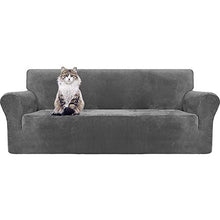 Copridivano Velluto 2 posti, Fodere Divano Elasticizzato Antiscivolo, Protezione per Mobili Elastica per Animali Domestici, Durevolezza, Cani Gatto