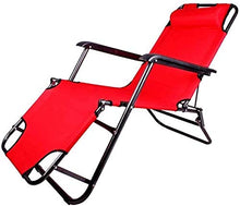 Attrezzatura per la casa Lettino da giardino leggero Lettino da giardino a gravità zero Lettino da sole Reclinabile Reclinabile Pieghevole Riflessologia Sedia per mobili da giardino (Colore: Rosso