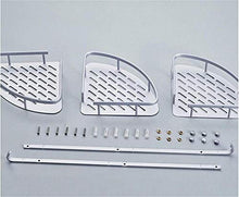 GYCS Rack triangolari a 3 Strati in Alluminio per Lo Spazio del Bagno, Rack per Cosmetici/ripiano angolare, Montaggio a Parete richiesto