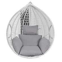 NCBH - Cuscino per sedia a dondolo da appendere, effetto rattan, morbido, antiscivolo, per interni, cortile, giardino