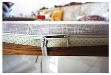 Cuscini per sedie da pranzo rettangolari addensati, cuscino per sedile lungo patio, cuscino per panca antiscivolo con lacci, cuscino per divano per interni esterni U 30x120 cm