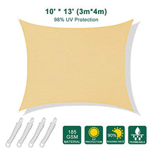 DFGH Tenda a Vela Triangolare HDPE Traspirante Protezione Raggi UV Vela Ombreggiante Resistente e Traspirante per Giardino Balcone Terrazza