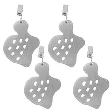 Clip per tovaglia decorativa 4 pz Tovaglia Clip Tovaglia Acciaio inossidabile pesanti Tovaglia Pesi antiscivolo Tavolo Panno Staffa Tavolo coperchio da tavolo clip per la festa nuziale pic-nic a casa