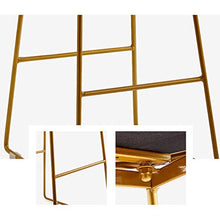 Sgabelli sgabelli cucina sgabelli per cucina Sedia da bar in ferro Sedia con schienale semplice multifunzionale Sgabello alto Negozio di tè Sedia da salotto da caffè Sedia da pranzo in casa Cuscino mo