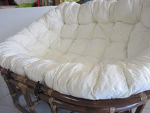 fantasie d oriente Poltrona PAPASAN Divano 2 POSTI Rattan Noce Dimensioni CM 170X105X87 H Vimini con Cuscino E Cinghie Salotto