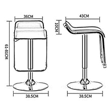 Sgabelli di barra, unità di elaborazione moderna di cuoio Sgabelli girevole regolabile, senza braccia idrauliche da cucina Bancone Sgabelli sintetico pelle extra altezza della barra sgabello / 24-31.9