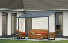 Pergola a muro per veranda struttura in alluminio 303 x 295 x 305 CM