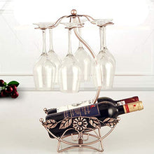FAGavin Iron Sun Flower Red Wine Doppio Bottiglia/Coppa Staffa Stabile Stabile Wine Cabinet Galvanotecnica Decorazione Decorazione di Moda