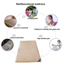 FDesign Ispessita 7cm Quilted Mattress Protector, Tradizionale Morbido Materasso Tatami Materasso Pad Student Dormitory per Lo Yoga o per Il Campeggio,Camel,180 * 200cm