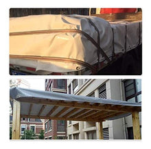 XWZH Telone Impermeabile Ispessita Telo Impermeabile Protezione Solare Usato for Courtyard Lawn Balcone Truck Picnic (Color : Gray, Size : 3x3m)