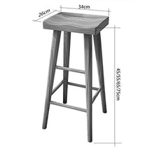 LF- Bar Stool Semplice Log Moderna Bar Chair Casa Bar Stool Tavolo Sgabello, Sgabello Alto, High Chair semplicità (Color : C, Size : 65cm)