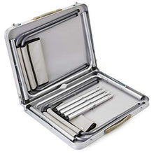 Sunkorto - Tavolo da picnic pieghevole per 2 persone, con 2 sgabelli, 0,9 m, in lega di alluminio, altezza regolabile, portatile, per attività all'aperto, campeggio, pranzo, barbecue, feste